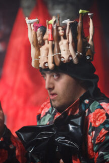 Schauspieler Noha Badir in der Generalprobe "Es war kein mal oder das Märchen von der Normalität"