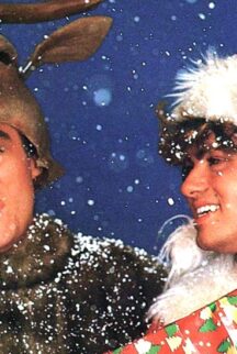 Weihnachtsfoto des Popduos WHAM!