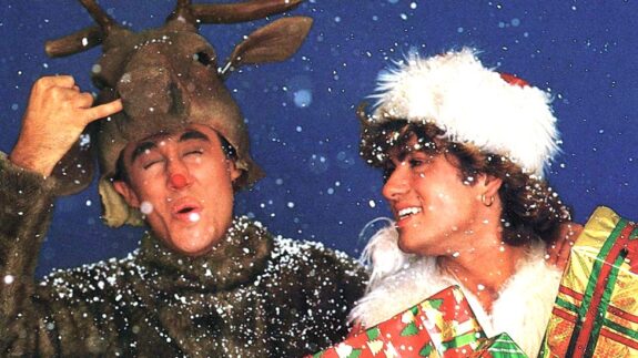 Weihnachtsfoto des Popduos WHAM!